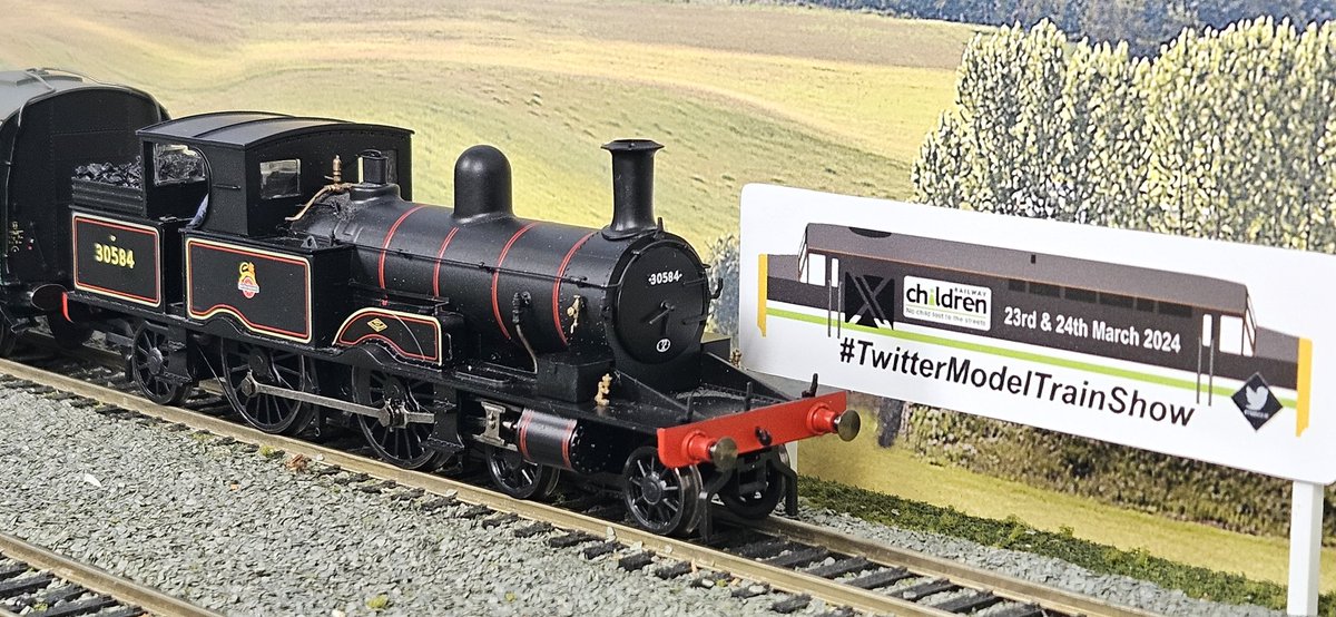 HillsideJct's tweet image. Adams Radial 30584 with the Pull-Push set #TMRGUK #TMRGUSA #TwitterModelTrainShow  Please donate justgiving.com/page/twittermo…