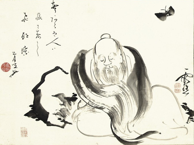 The dream of butterfly, by Ike no Taiga.