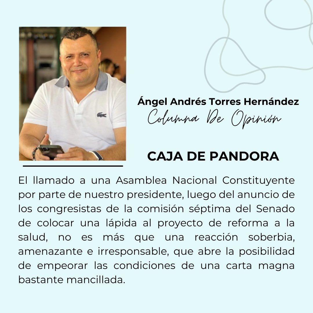 Te invito a leer mi columna “Caja de Pandora”
#AsambleaConstituyente #Política 
⬇️⬇️⬇️
instagram.com/p/C41Dlbxu9uK/…