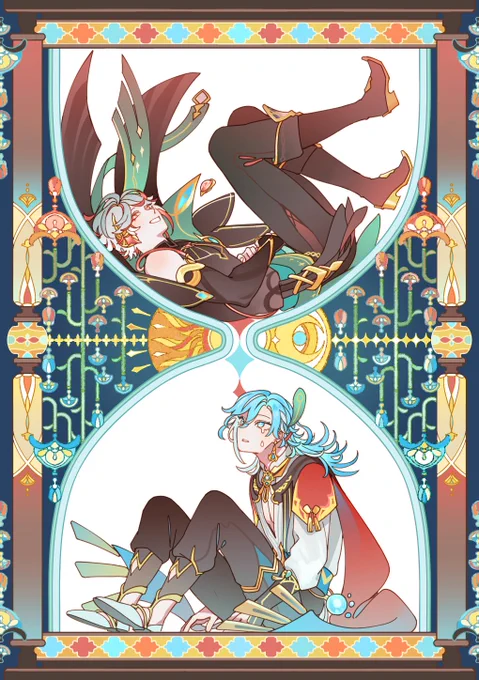 [ open to order &amp; rt appreciated! ]
After Image 💧🩸 [1/2]
カヴェアル, Blueveh*Redtham | comic | 40p
cw : major characters death

order here : https://t.co/TiISwWBufQ 