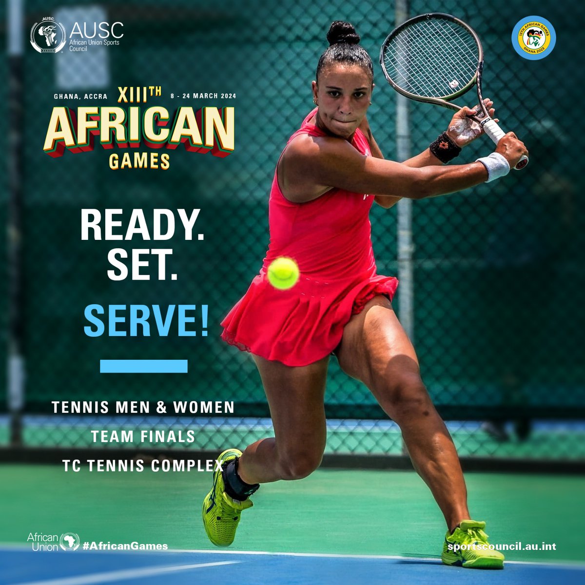 #AfricanGames tennis medal matches 👇 Cameroon 🇨🇲 vs Ghana 🇬🇭 (Men's 3rd-4th Place) Kenya 🇰🇪 vs Ghana 🇬🇭 (Women's 3rd-4th Place) Kenya 🇰🇪 vs Egypt 🇪🇬 (Men's Final) Egypt 🇪🇬 vs Tunisia 🇹🇳 (Women's Final) #ExperienceTheAfricanDream