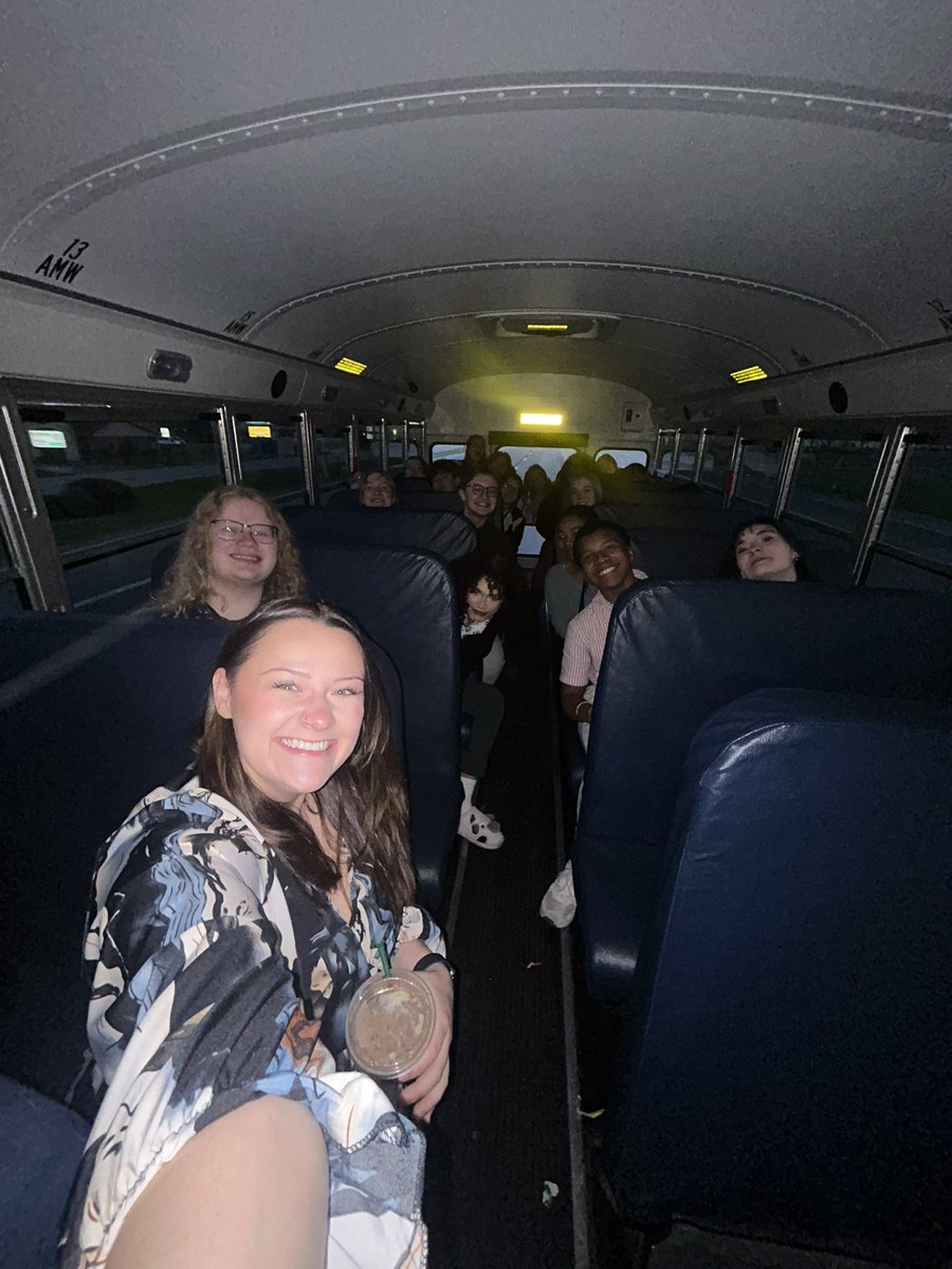 What kind of crazy kids get on a bus at 6:30 am on a Saturday just to go meet and work with <a href="/EricWhitacre/">Eric Whitacre</a>?? Crazy choir kids, that's who! We are so excited! 🤩🎶💜💛