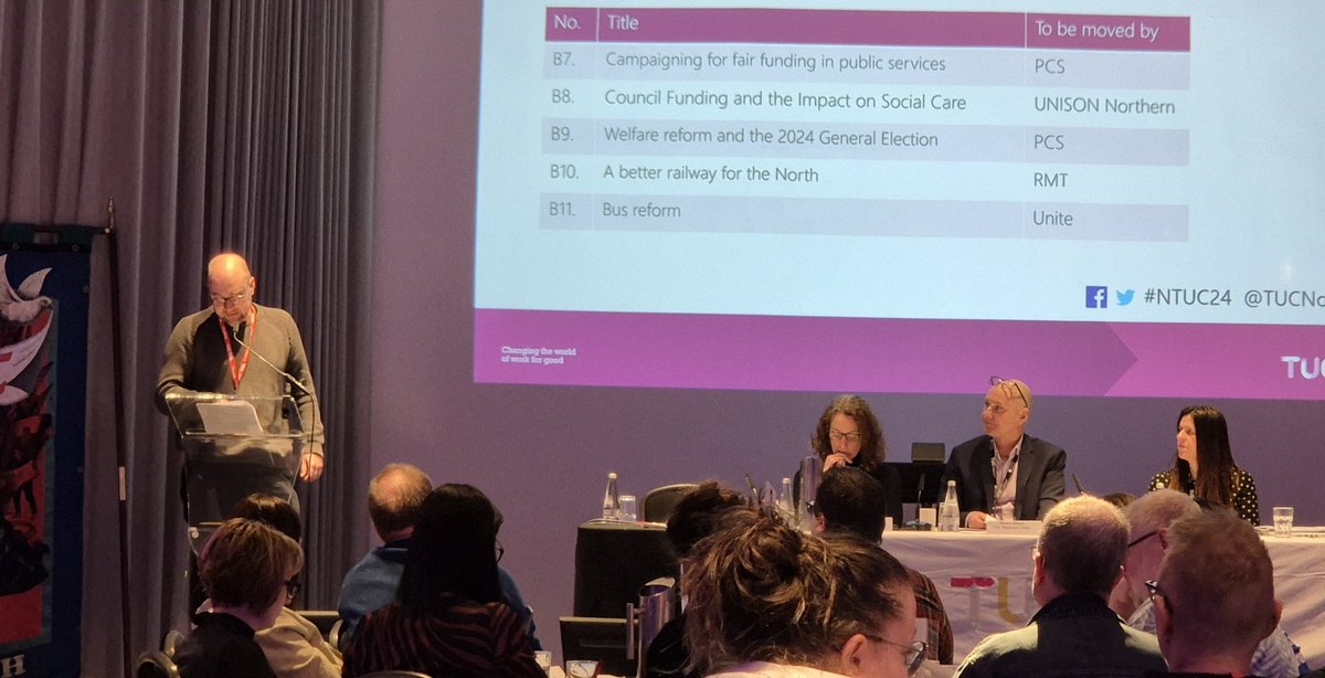 "There is a wealth of organising power in this room... we need to build strength, we need to take the lead. Let's organise!" Durham Trades Council Secretary implodes @TUCNorthern to stop just talking and take real action to support trade unions to fight back! #ntuc24