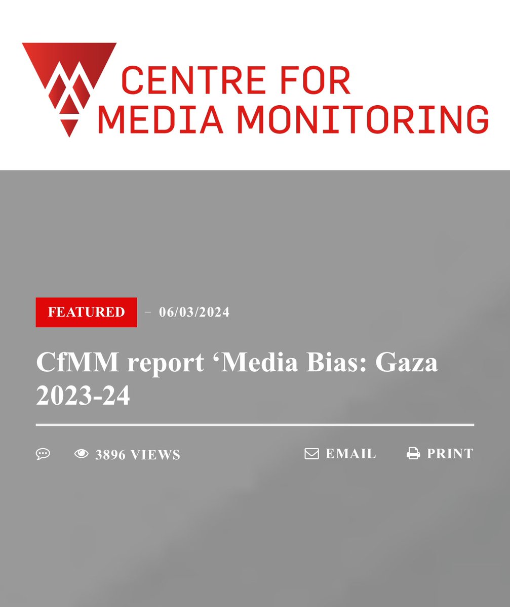 AJR_English's tweet image. ♦️ New Report Alert: "Media Bias Gaza 2023-24" by the Centre for Media Monitoring (#CfMM) unveils significant biases in the coverage of the Israeli-Palestinian conflict. Figures show a stark portrayal imbalance. #MediaBias #GazaReport

♦️ Key Findings Highlighted: Analysis