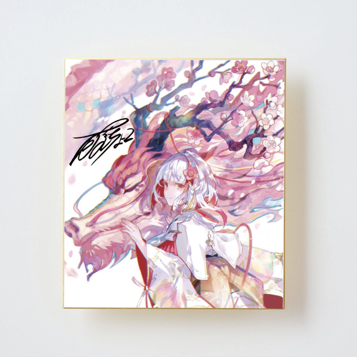 藤ちょこ 直筆サイン入り色紙② 秋葉原ドンキCreatorFes　ワンスト 藤ちょこ「サイン入り色紙+グッズセット」《秋葉原ドンキ