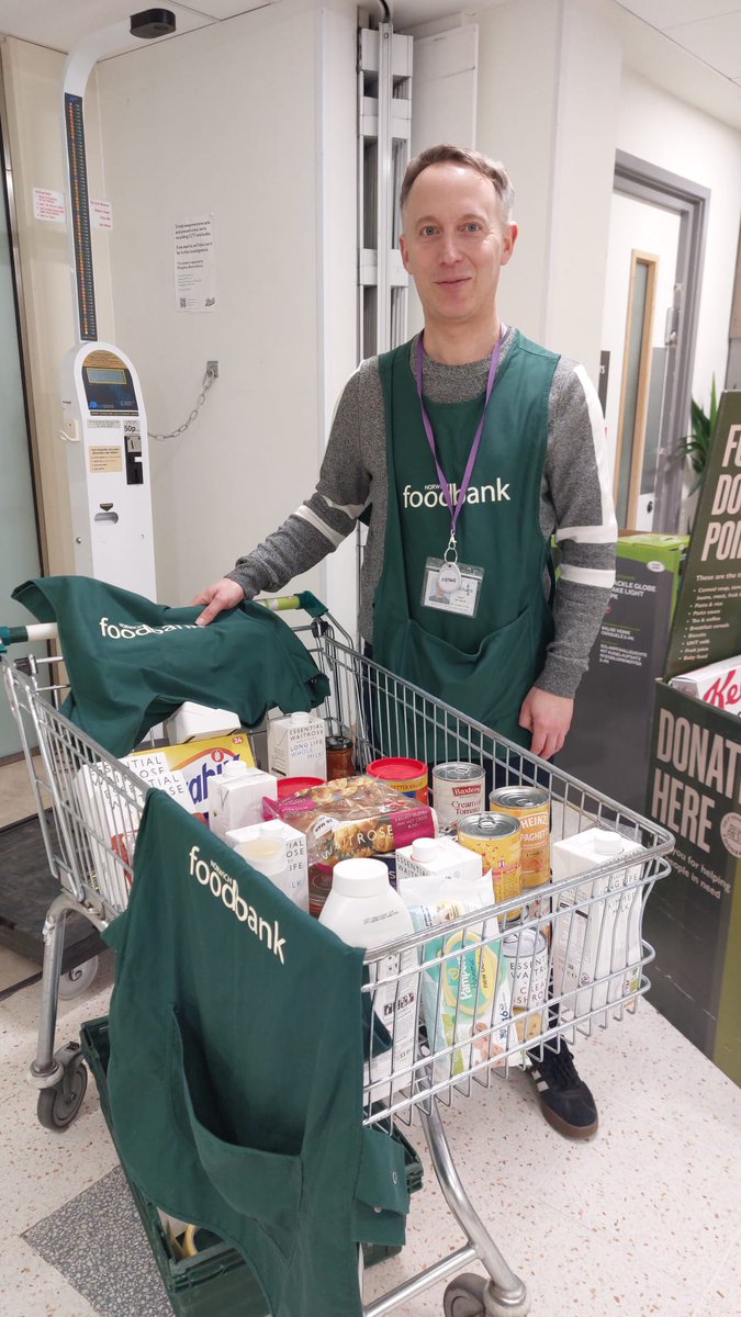 We're at @waitrose Eaton TODAY collections donations to continue helping those in community. Thank you for all that was given yesterday, let's hope today is another great event! #DonateToFoodbank