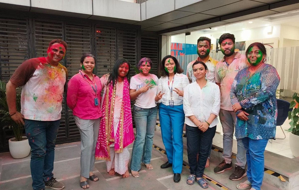 Embracing cultural diversity and fostering team camaraderie. Our office celebrated the joyous festival of Holi with vibrant colors, foot-tapping music, graceful dance moves, and delightful sweets.

#HoliCelebration #TeamSpirit #OfficeCulture #Holi #PositiveVibes #RVSolutions