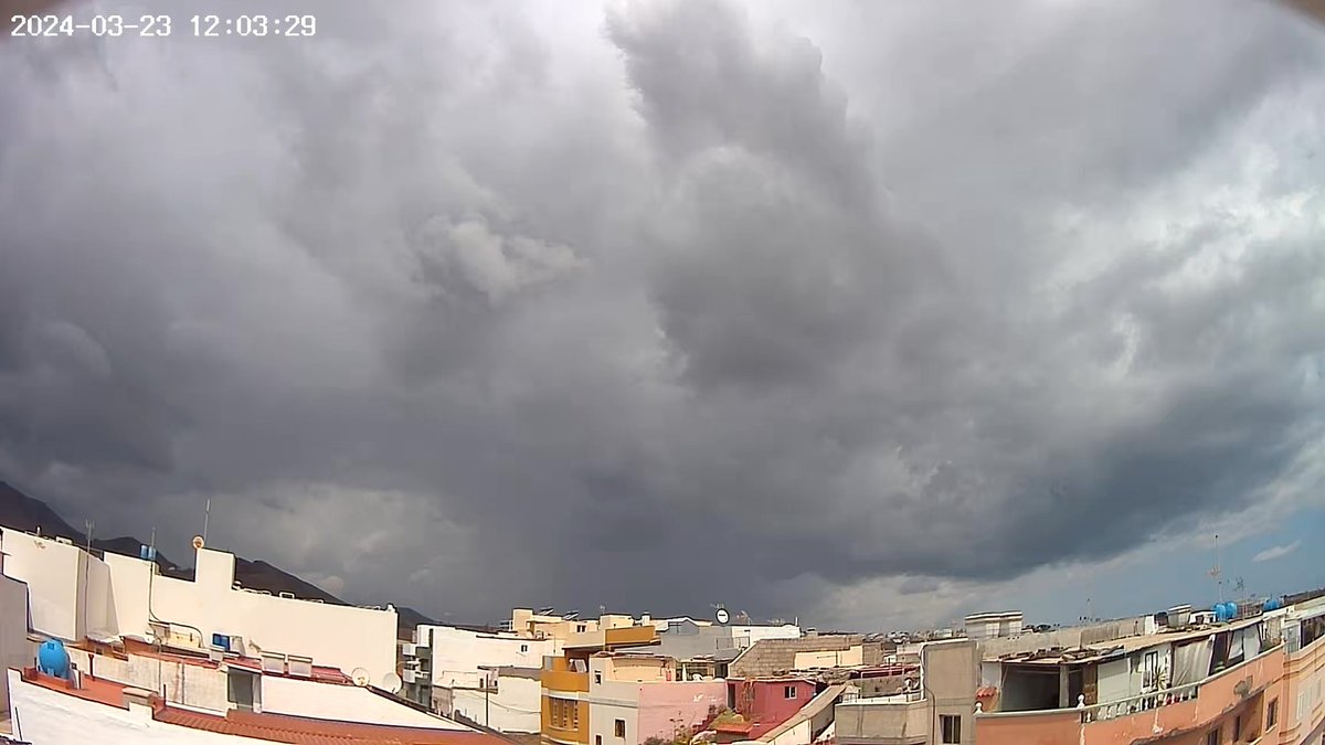 Panorama a estas horas desde el este de Gran Canaria… 👁️