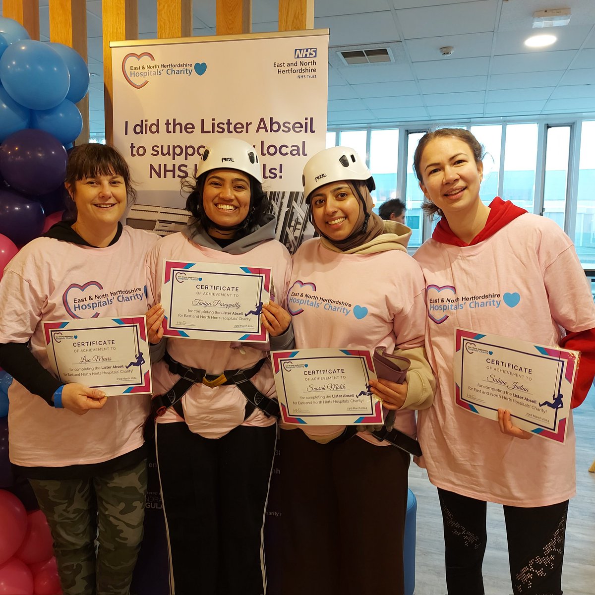 A team of our amazing NHS staff have completed the Lister Abseil! 🙌