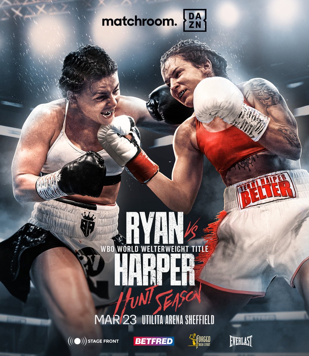 All British World Title Fight 👑🔥 @sandyryan93 @TerriHarper96 #RyanHarper | @DAZNBoxing | #SmithZepeda