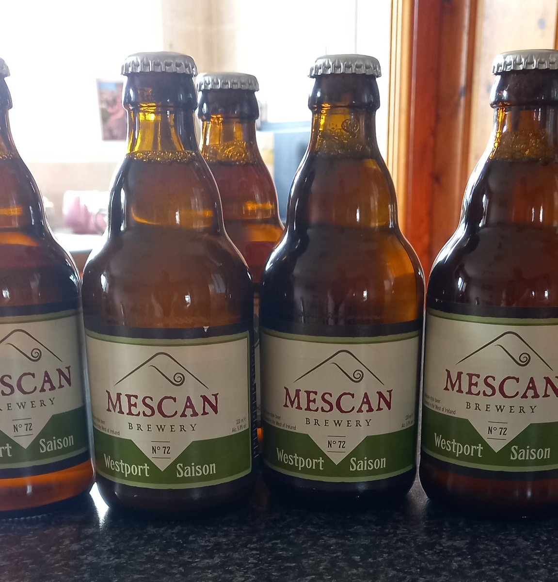 Tonight's #craftbeer from @mescanbrewery a 5.8% #Saison #DrinkIrish #supportcraftbeer #Mayo