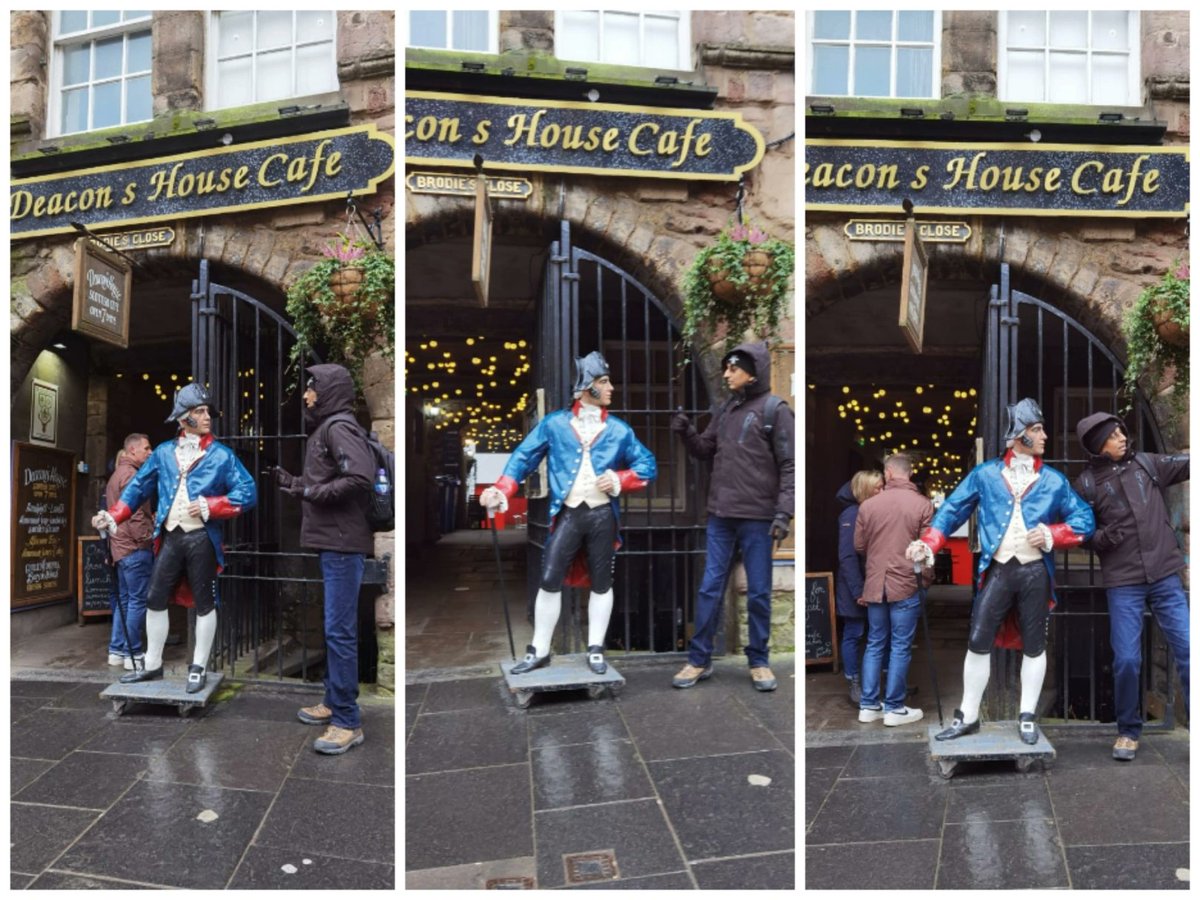 AneshDusrath's tweet image. Getting directions from this guy in Edinburgh Old Town...