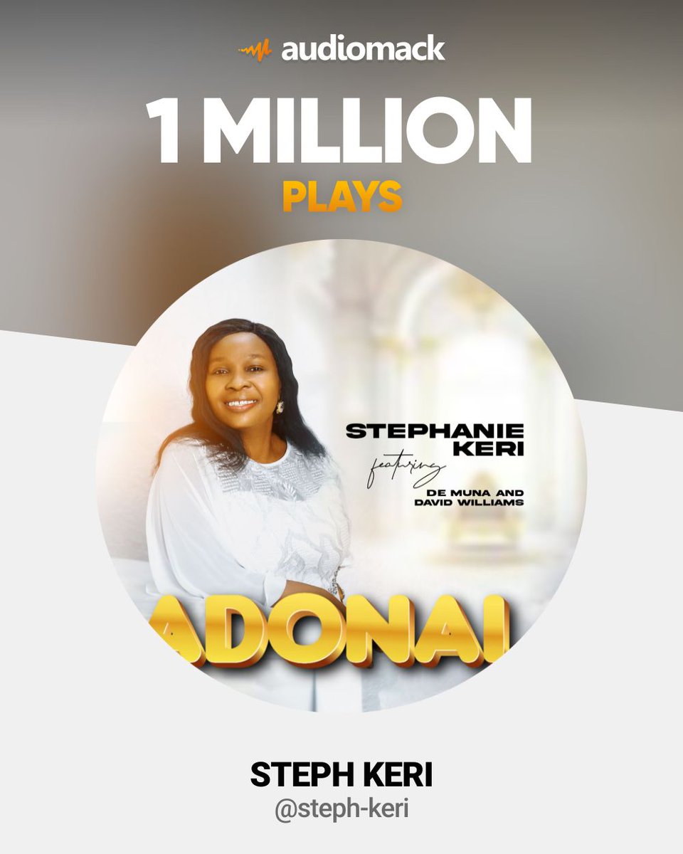 1 Million plays! Yay! 💃
-
We achieved this because of you all. Thank you! Thank you!!♥️💯
-
Please, let's keep streaming. Link below👇
streamlink.to/adonai