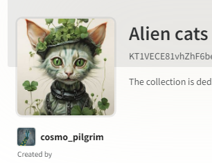 And I liked the idea of it so much that I additionally created such a collection 'Alien Cats' and already posted some art. Each cat has its own story. #nft #nftart #NFTCommunity #nftcollector #NFTartist