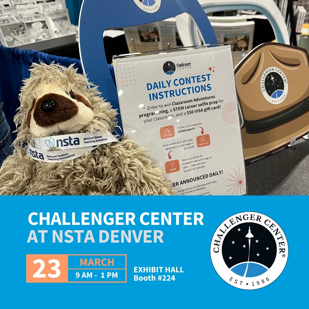 At the @NSTA Conference? Today's your last chance to visit us at Booth #224 in Expo Hall A! Come say hi and follow us on Instagram for our behind-the-scenes journey and a chance to win awesome prizes! bit.ly/40PwPmg #NSTAspring24 #STEM #STEMeducation #STEMforKids