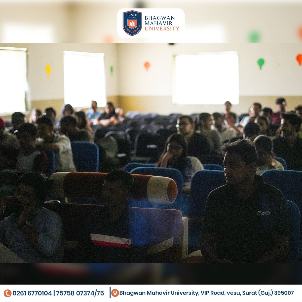 bmusurat's tweet image. The day was filled with big-screen fun and entertainment at Bhagwan Mahavir University! Movie Day turned out to be a blockbuster hit!

#moviedaysuccess #BigScreenFun #entertainment #BlockBusterHit #FunFilledDay #bmuevents #moviemagic #surat #bestuniversityofsurat #lifeatbmu