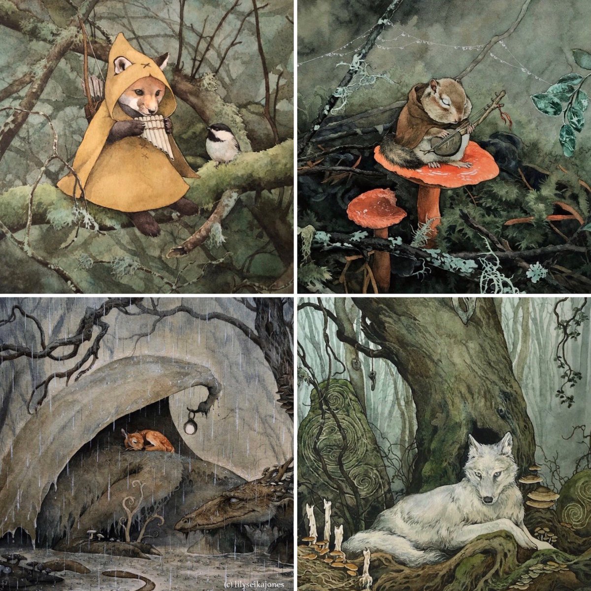 “The to- and-fro conflicting wind and rain. This night ... the cub-drawn bear would couch, the lion and the belly-pinched wolf keep their fur dry...”

#Shakespeare King Lear 
#BookWormSat #BookChatWeekly 
#ShakespeareSunday #WorldMetDay 

#Art: Lily Seika Jones