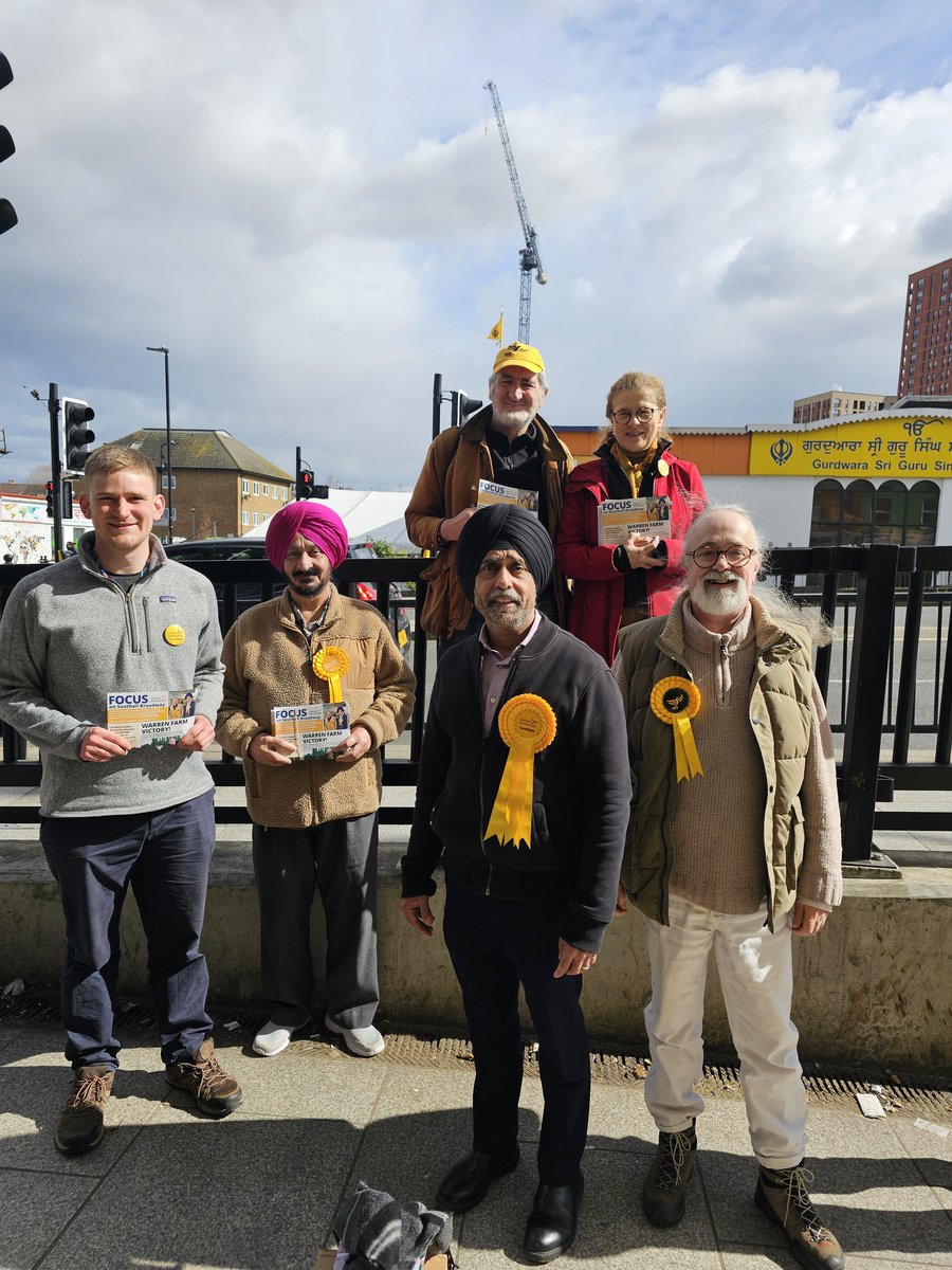 Incredible reception in Southall. Residents are very clear they are sick of the Tories and tired of Labour. They see the Lib Dems as the only party offering hope.