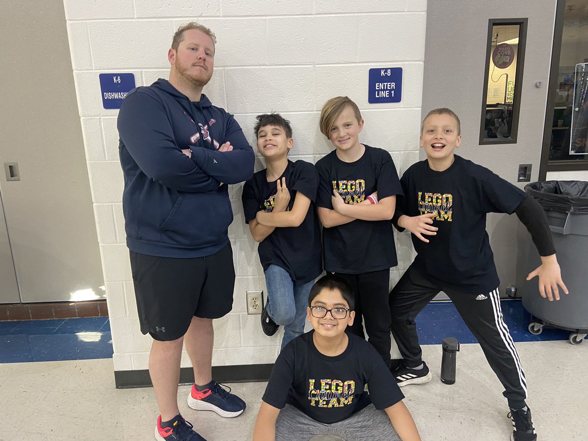 The Carmel Lego team is ready for the speed building competition! <a href="/CarmelESColts/">CarmelElementary</a> <a href="/carmel_specials/">Carmel Specials</a> <a href="/CherokeeSchools/">Cherokee Co. Schools</a>