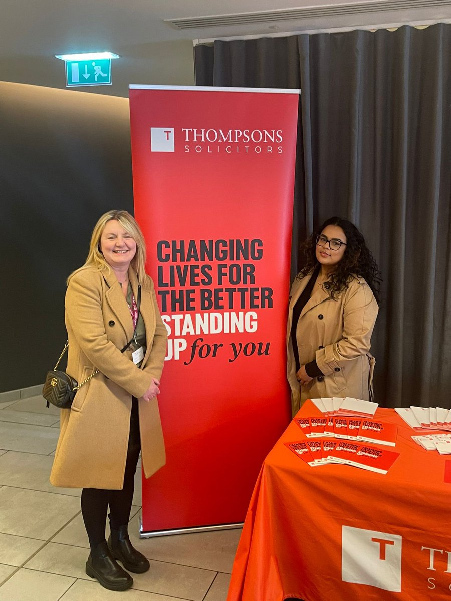 Also attending #NTUC24 is Saima Miah (pictured here, on the right, with Lynsey Gibbons) who currently supports injured union members as a paralegal at Thompsons but will be a trainee solicitor with the firm from May this year - truly the future of Thompsons. Say hello if you can…