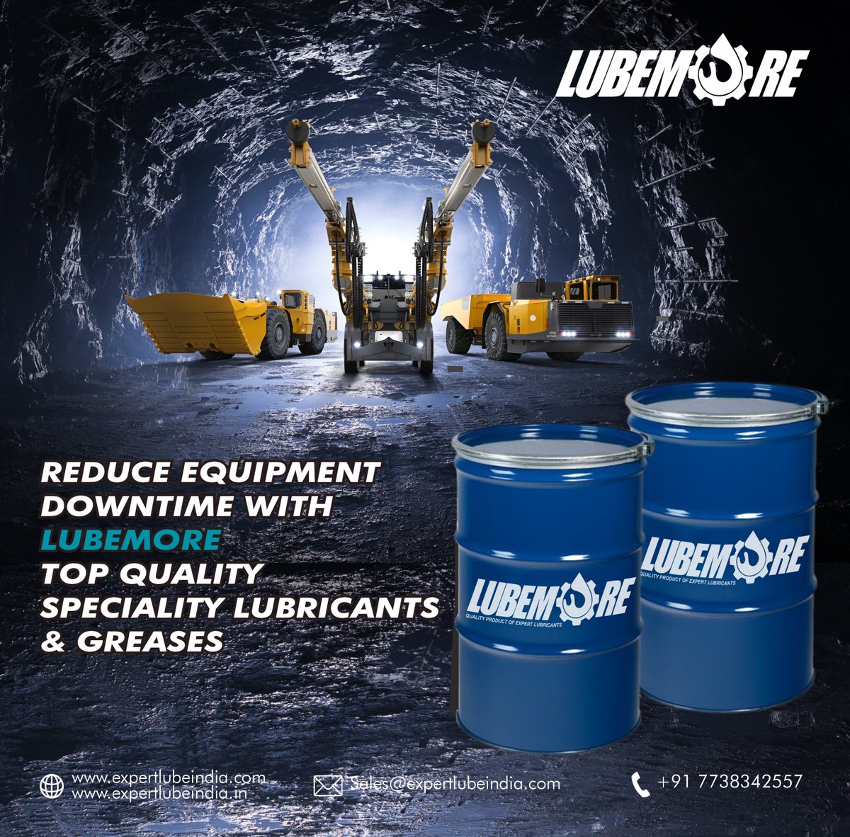 LUBEMORE specialty lubricants and greases are designed to protect your machinery and equipment in tough and dusty conditions. Contact us now for more
#lubemore #expertlubricants #offhighway #protect #specialitylubricants #greases #engineoil #transmissionoil #hydraulicoil