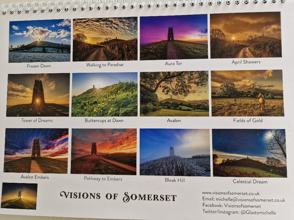 Glastonbury 2025 calendars are now in stock. The first image here is April Showers which is April's 2025 image. Still the same price as last year (£11 including P&P) until Royal Mail put their prices up in about a weeks time. visionsofsomerset.co.uk/product-page/g…