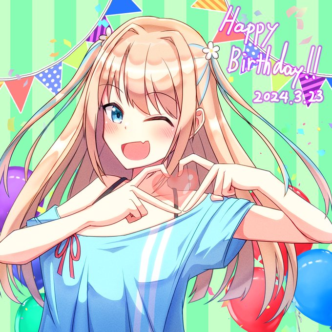 お誕生日おめでとうございます!いつもステキなイラストをありがとうお忙しいとは思いますがお身体にはお気をつけて、ふぇすたさんにとって良い1年になりますように!#フェスタの日記帳 
