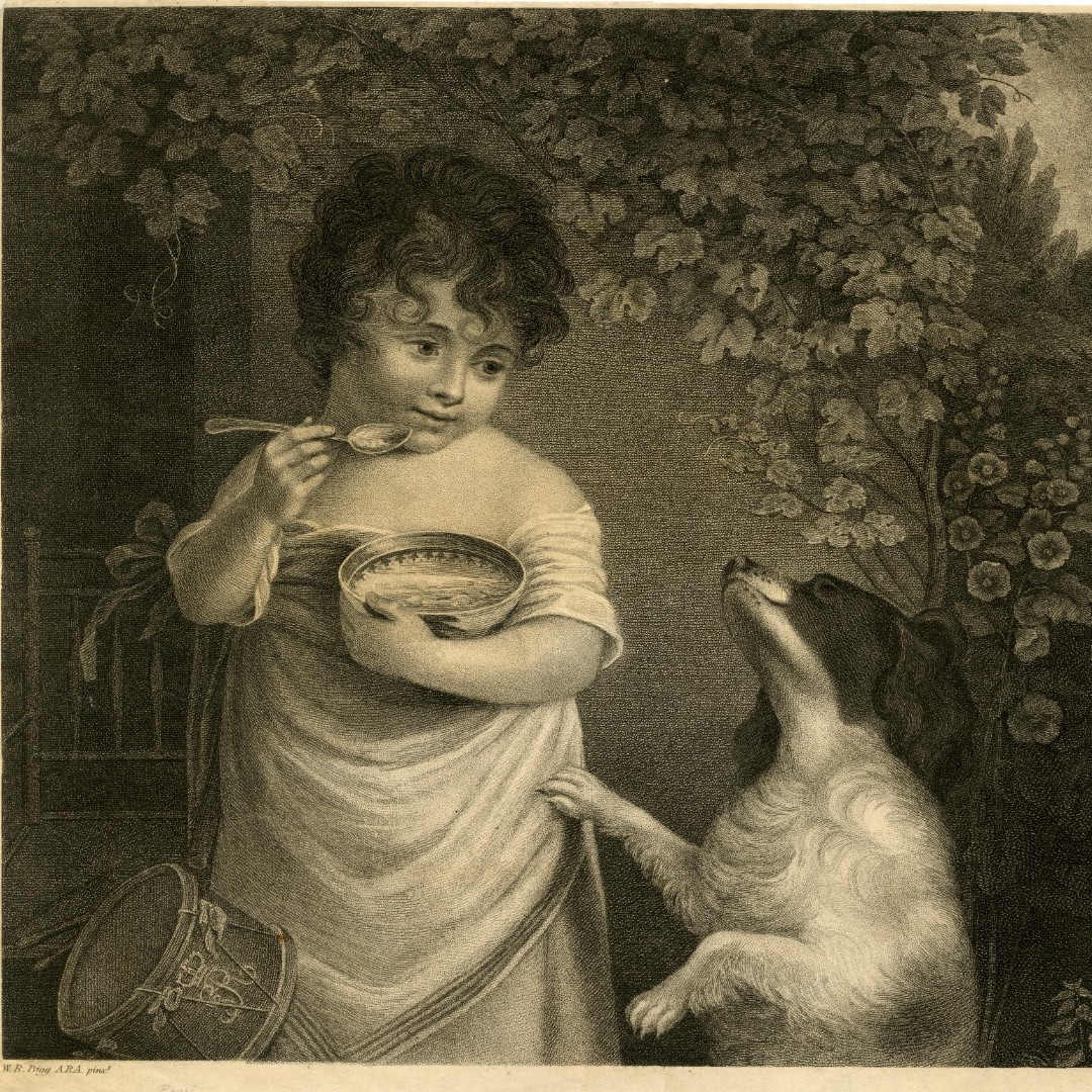 Who can say no to puppy eyes though? #InternationalPuppyDay #Puppies 🔎 Companion to 'A Friend in Need is a Friend Indeed', print made by Thomas Gaugain.