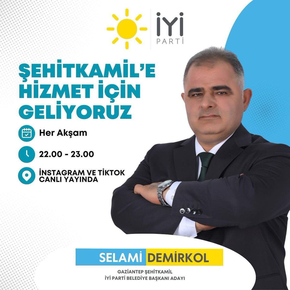 selamidemirkoll's tweet photo. ŞEHİTKAMİL’e HİZMET İÇİN GELİYORUZ.

Her akşam sizlerle canlı yanındayım, talep ve görüşlerinizi Dinleyerek Şehitkamil’e en iyisini yapacağız…

#şehitkamil #gaziantep #canliyayin #eğitim #çiftçi #destek #iftar #sahur https://t.co/EhjO7SLdJo