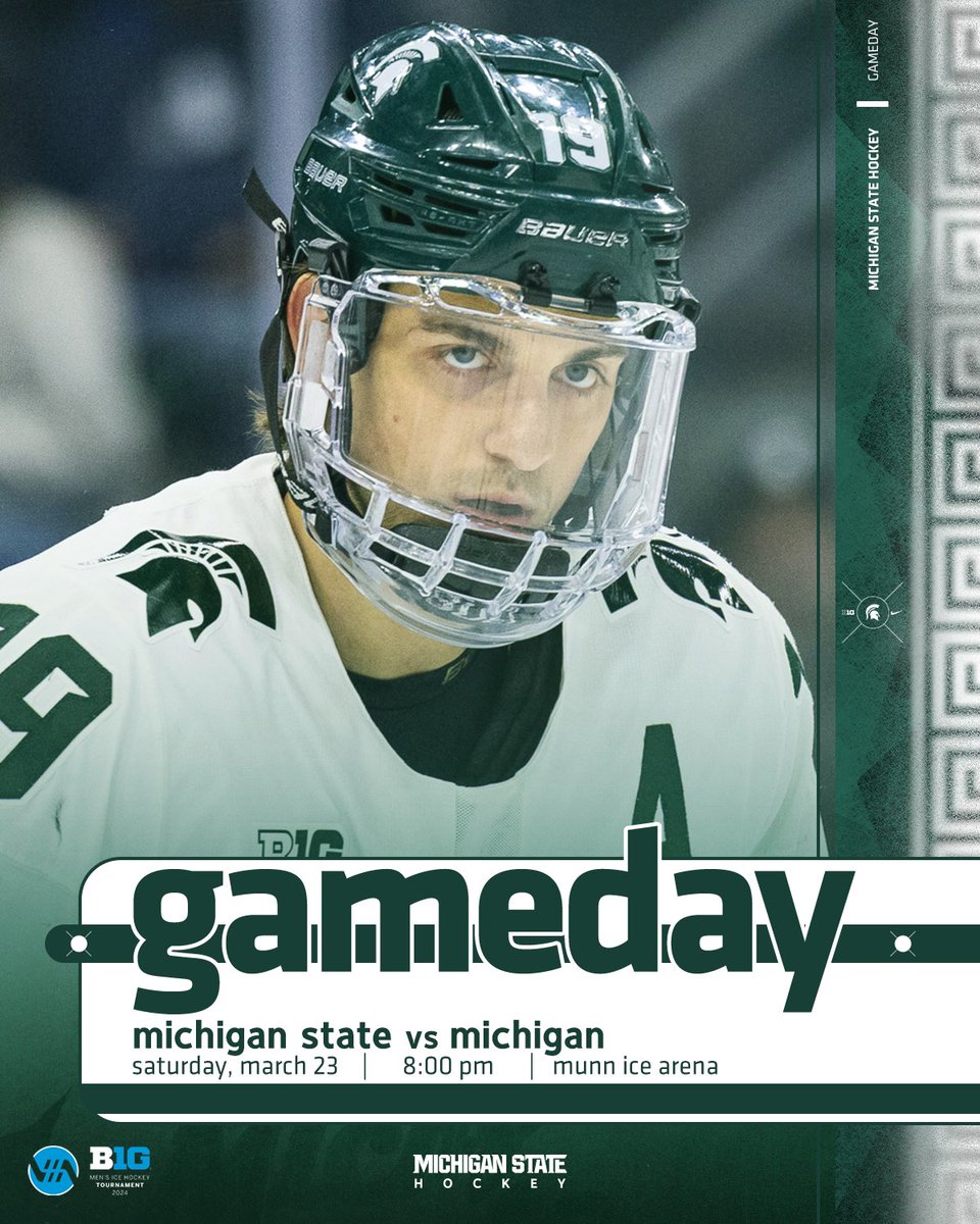 Fifth game between the rivals this season - the stakes keep going up! If you can't join us at Munn, the game is live on BTN and the Spartan Media Network. Links for broadcasts, parking and ticketing info, as well as statistics and more can be found at: