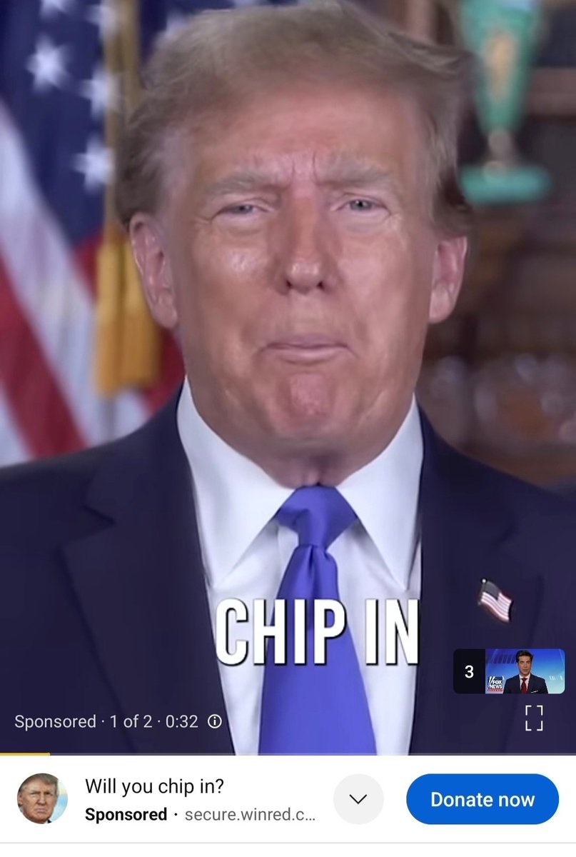 TrumpAintASimp's tweet photo. Has anyone noticed on @YouTube, we are forced to watch a Campaign Ad from Biden asking us for donations. We can NOT SKIP the ad. However, when the Trump Campaign asks for donations, we are given the option to SKIP the Ad... @YouTube what's the deal here? Are you favoring Biden?! https://t.co/4iefBEQYPu