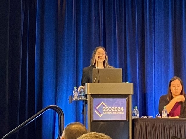 @heidycos presented at #SSO2024 on 'Updated Report of a Randomized Trial for Appendiceal Neoplasm Ten Years after Cytoreduction and HIPEC with Mitomycin vs. Oxaliplatin' Great job! @pshen777 @WakeSurgonc