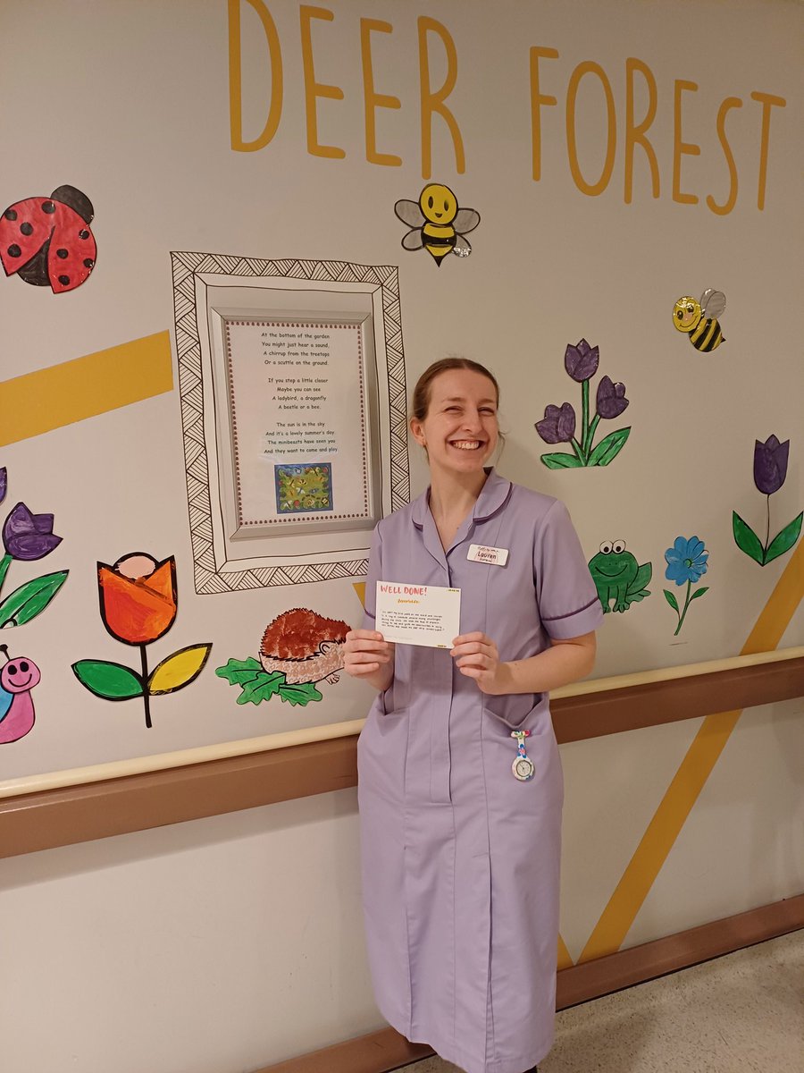 Thank you to Lauren from Ward 30 for being as the student who nominated her described 'a ray of sunshine' giving opportunities and making them feel welcome 🥰 #supportingstudents @BTHFT @BTHFTBEaT