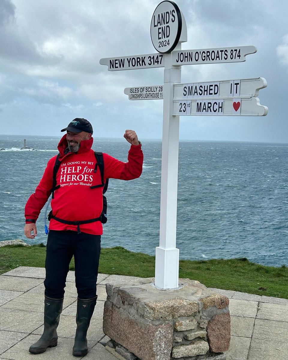 An incredible journey has come to an end 👏 Outstanding work from @mattmaynard25 as he completed his Wellyman Walk from Land's End to John O'Groats walking today 🥾 We are hugely grateful for his support 🙏 Read more & donate ➡️ bit.ly/WellymanComple…