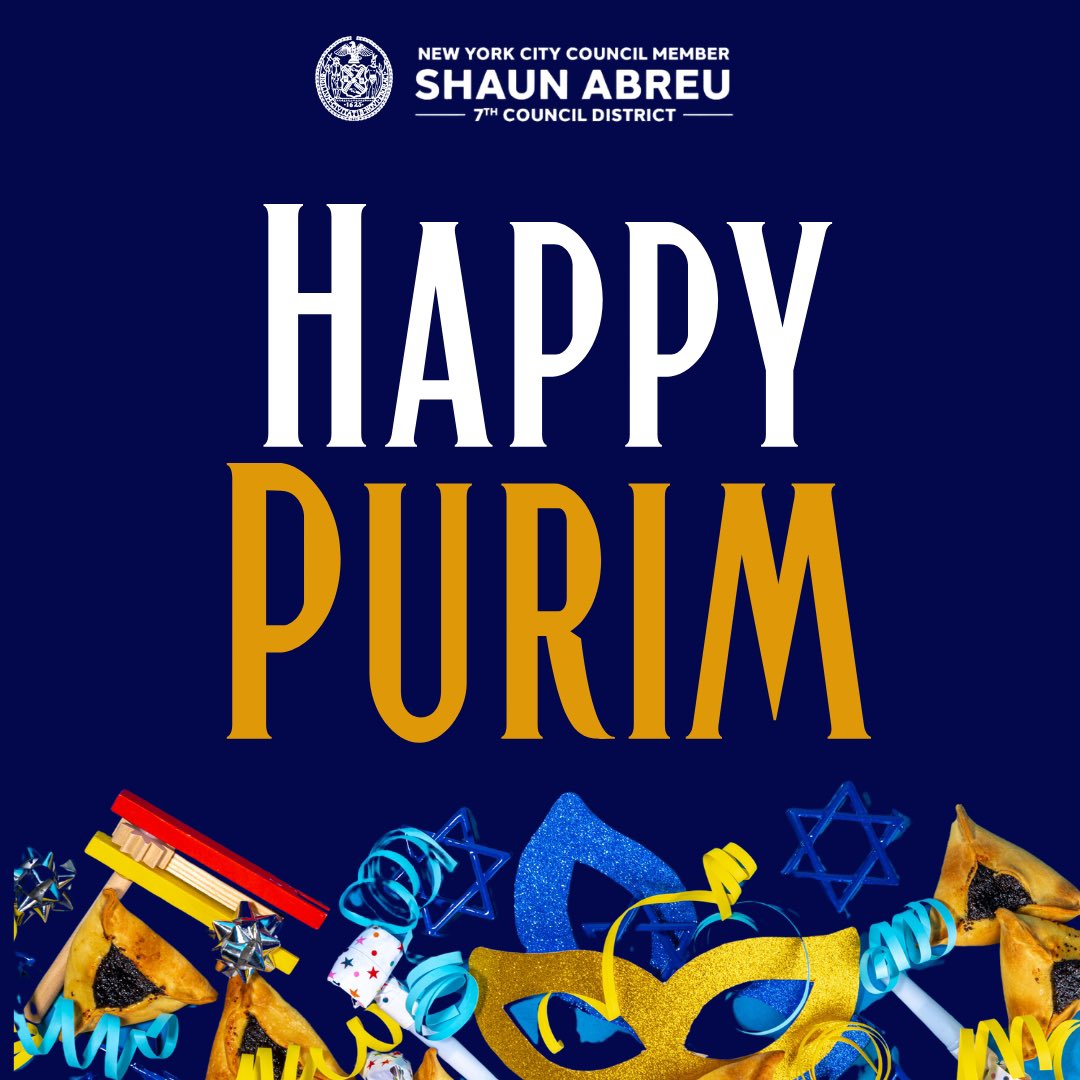 Happy Purim! May the story of Purim—of courage and resilience in the face an oppressive tyrant who wanted to annihilate the Jewish people—remind us of our duty to end antisemitism for good. And may it also compel you to get some hamantaschen from your local Jewish bakery!