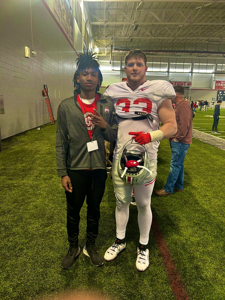 Had a great time seeing the guys and coach today @OhioStateFB @ryandaytime