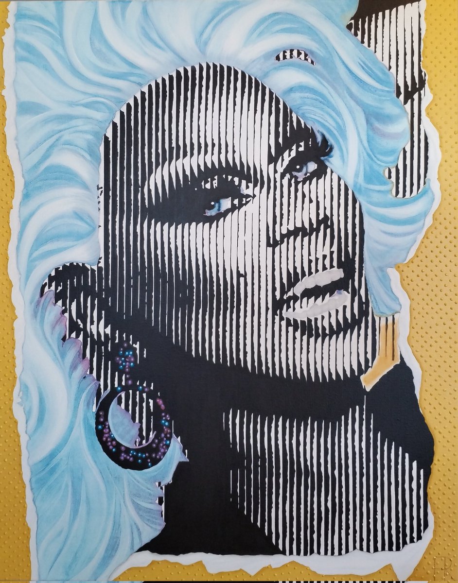 Latest painting, RuPaul Pt.II, acrylic on canvas. Available to buy via <a href="/EgoisteGallery/">Egoïste Gallery</a>  ☺️