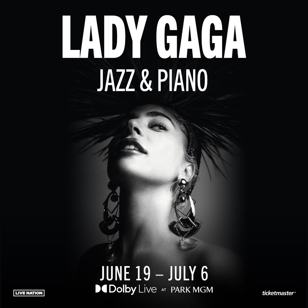Tickets for this summer’s 8 new Jazz & Piano dates between June 19 and July 6 are on sale now! 🎺🎼✨ vegas.ladygaga.com