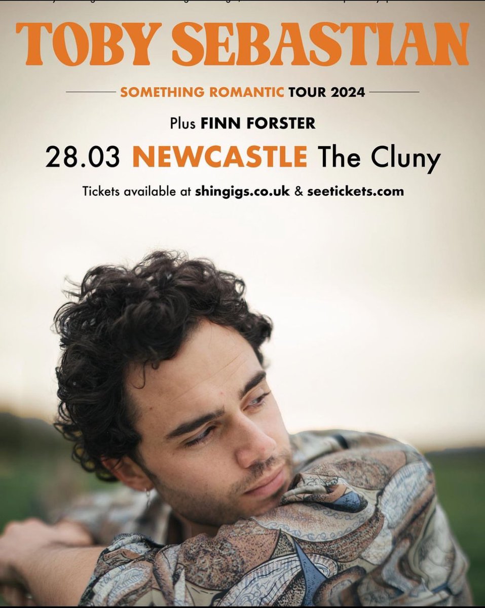 NEXT NORTH EAST LIVE DATE 🎶🙌 Supporting the quality @tobysebastian1 at @thecluny Newcastle 28th April. Grab your tickets below! 👇 🎫 shingigs.co.uk/event/toby-seb… @shin_gigs