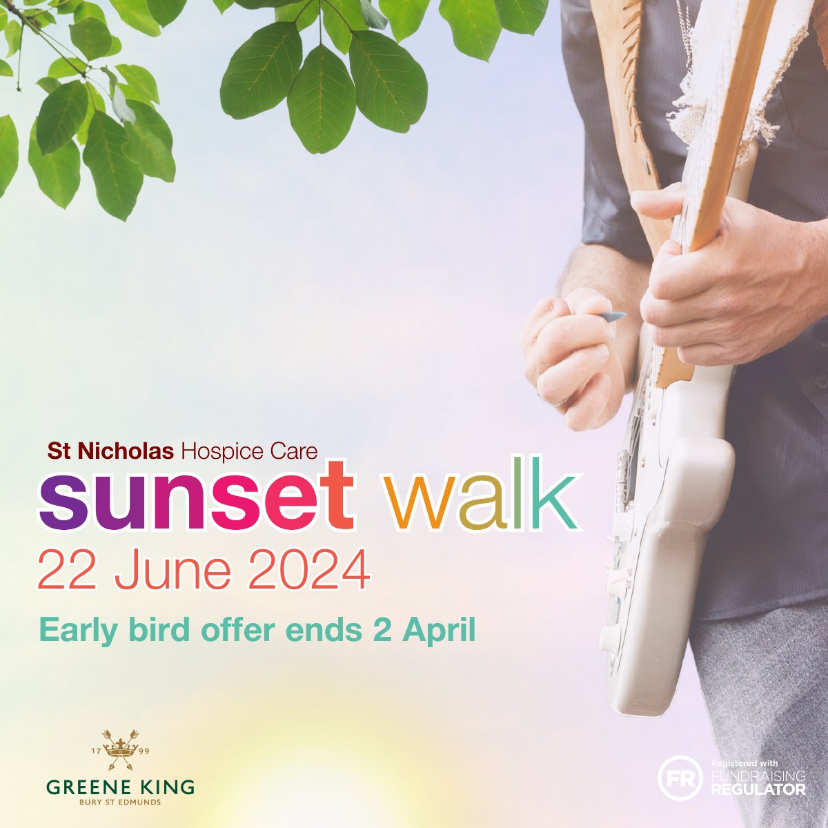 Our Sunset Walk participants will be supported and cheered along the 10 or 15km route by musicians, entertainers and marshals, keeping you energised throughout the walk. Fancy joining in the fun? Sign up by 2 April for your early bird discount: ow.ly/jUbQ50QYFFx #SunsetWalk