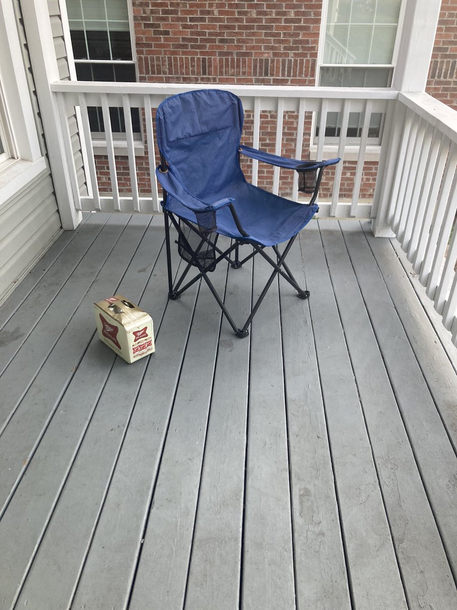 Weather so nice i broke out my 13 piece patio set