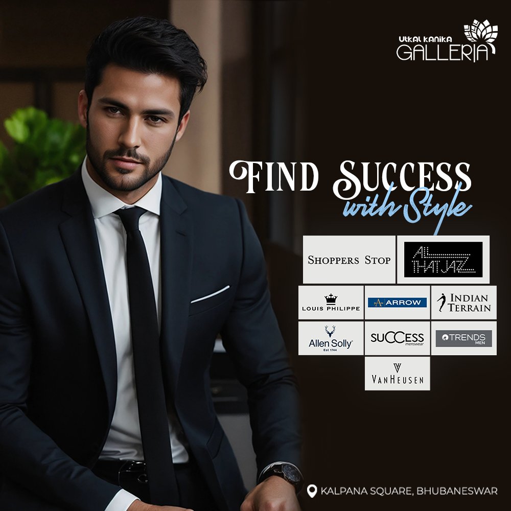 <a href="/UtkalGalleria/">Utkal Kanika Galleria</a> is your destination for the finest men's formal wear collection. From sharp suits to crisp shirts, we have everything to make your professional look stand out

Visit us now and discover elegance that speaks volumes. 

#MensFormalWear #EleganceAtUtkal