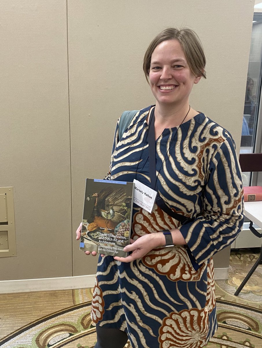 Thank you to @marselykehoe for saying hello at #RenSA24 book exhibit! Here they are with their wonderful book ‘Trade, Globalization and Dutch Art and Architecture: Interrogating Dutchness and the Golden Age’