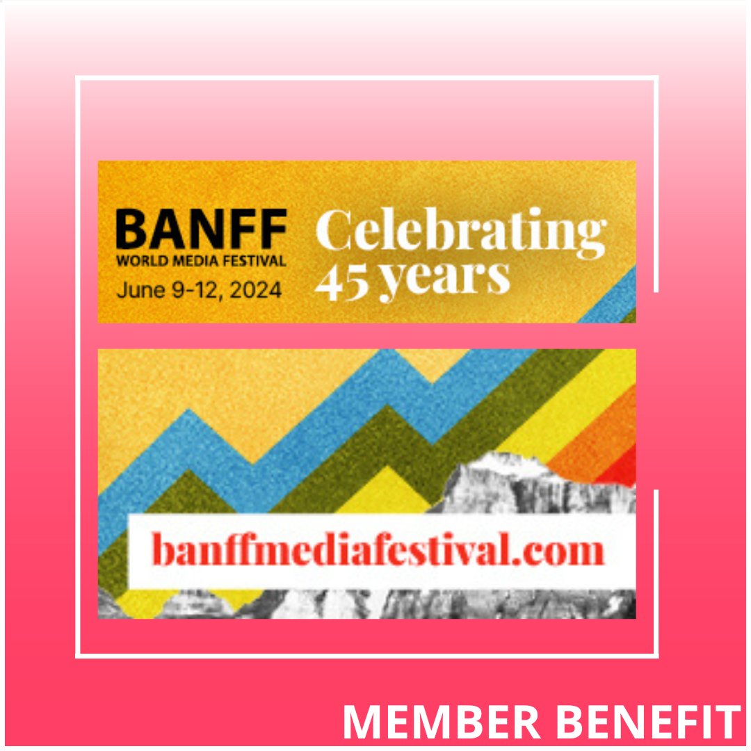 With the nominations for the Rockies now out, its time to get planning on your trip to Banff, and we got just the discount to help you do so! 🌄 WIFT+ Toronto members save $400 off the full Festival Pass rate. Members check your Offers & Discount page for the code and info.