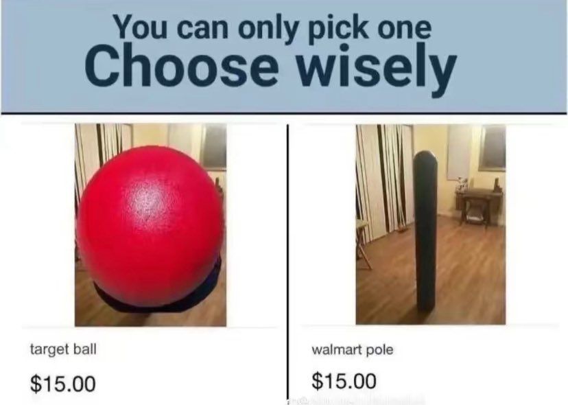 asheevee.bsky.social on X: we all know walmart pole is way better at  reducing the impact of weapons shooting from far away / X