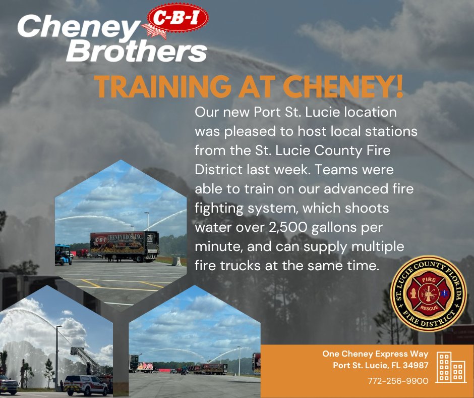 CheneyBrothers's tweet photo. We are proud to support our first responders!

#CheneyBrothers #TheCheneyWay https://t.co/1LGAWuYdq7