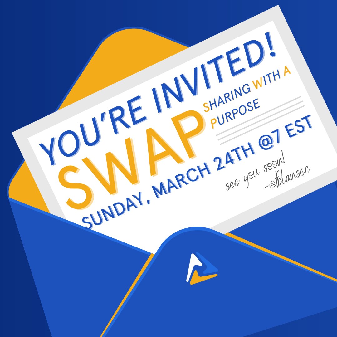 Our annual SWAP (Sharing With A Purpose) event is TOMORROW at 7 PM ET! Join us to hear from four high school presenters on topics ranging from public speaking to chapter success and stick around for a chance to win some merch! Sign up at linktr.ee/fbla_national