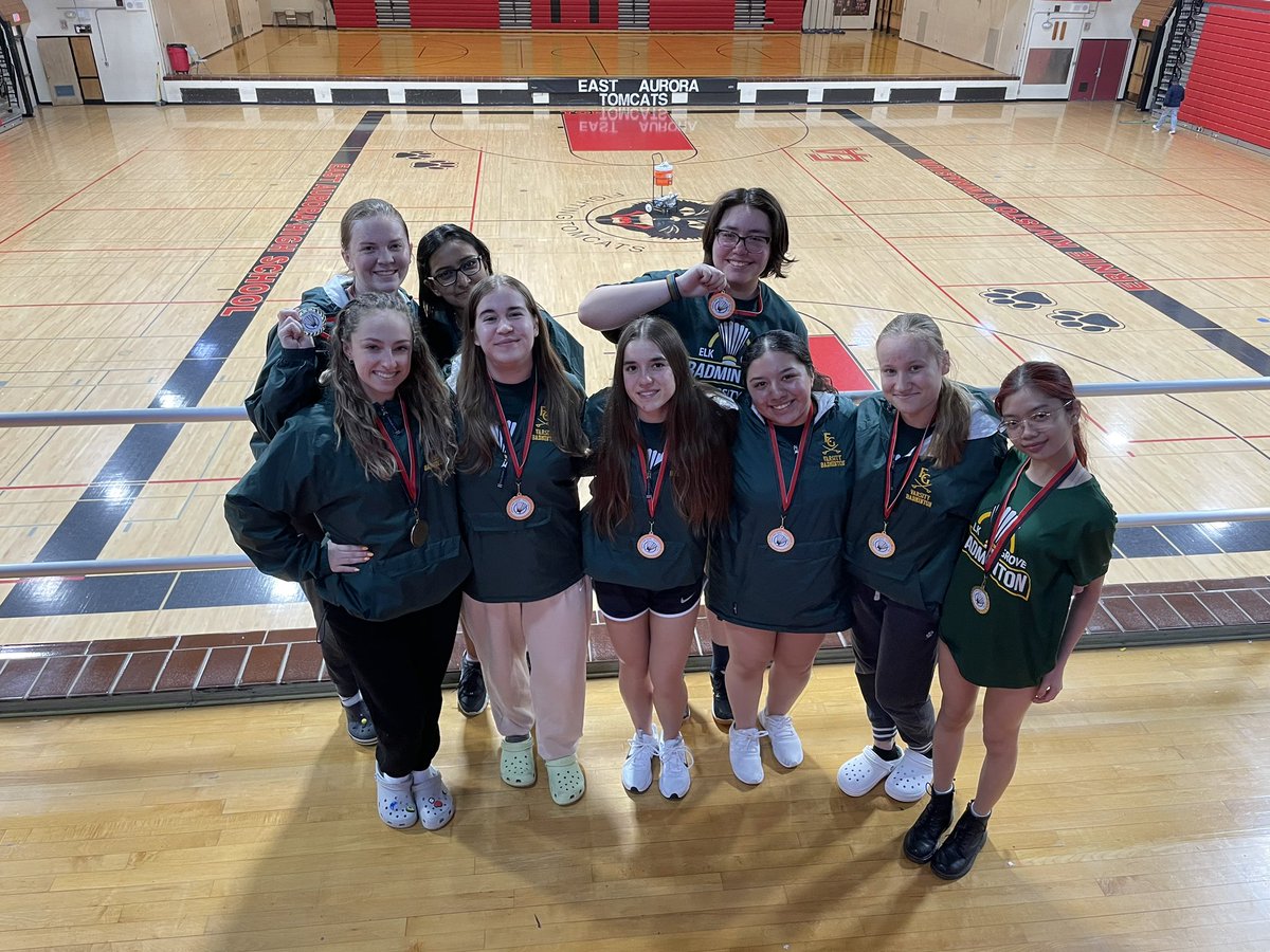 Varsity finished 2nd in the East Aurora Invite! Look at all that hardware 😎