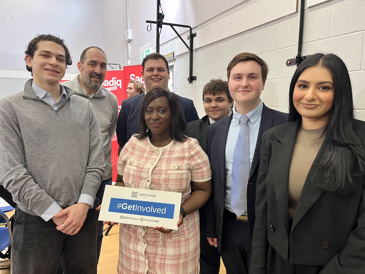 Patchwork Alumni attended the launch of Sadiq Khan’s campaign to be re-elected as Mayor of London earlier this week, hearing his vision for London's future. Ever wondered what it's like to be involved in a political campaign? Sign up to #GetInvolved now: patchworkfoundation.org.uk/our-work/get-i…