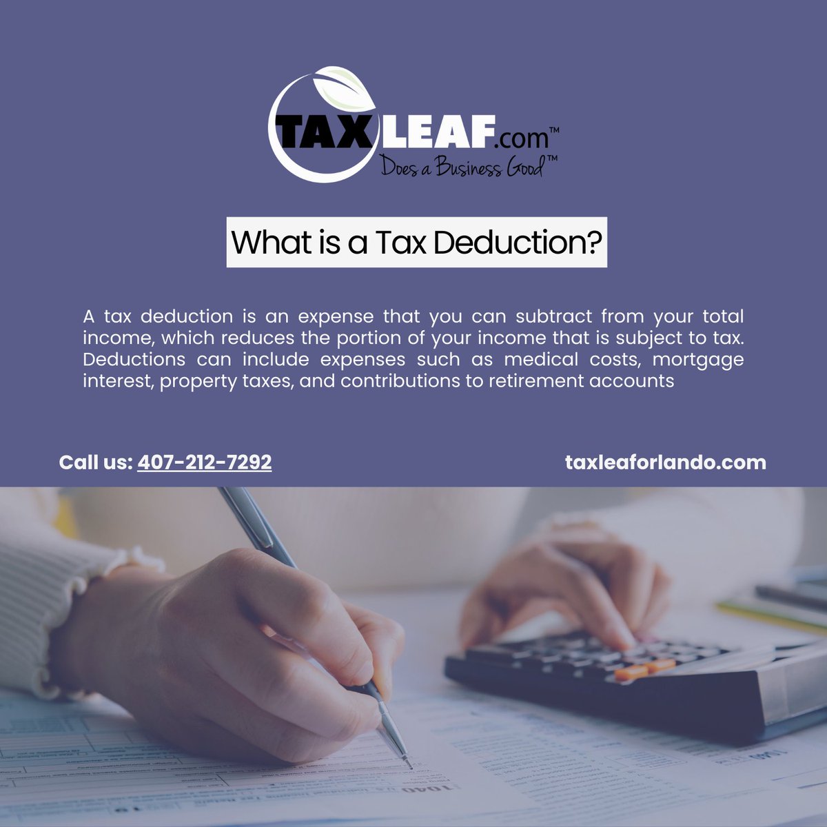 Upgrade your accounting with Taxleaf Orlando’s expertise. Visit taxleaforlando.com. #AccountingUpgrade #TaxLeafOrlando